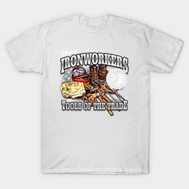 Iron Workers - Tools of the trade T-Shirt by  The best hard hat stickers 